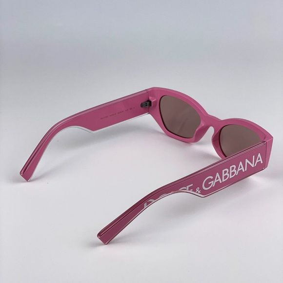 D&G DG6186 3262/5 Sunglasses Pink  Light Pink Mirror Silver Cat Eye Women main image 4